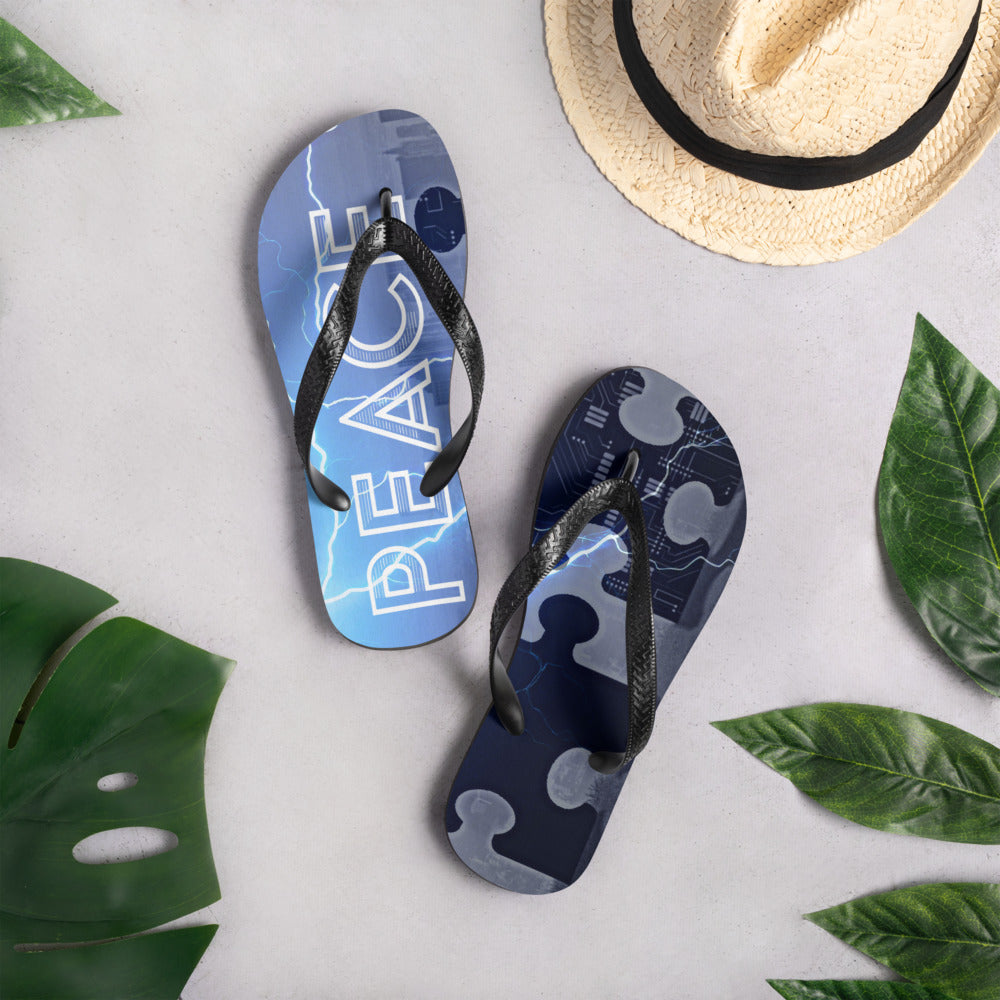 Beach Peace Flip-Flops